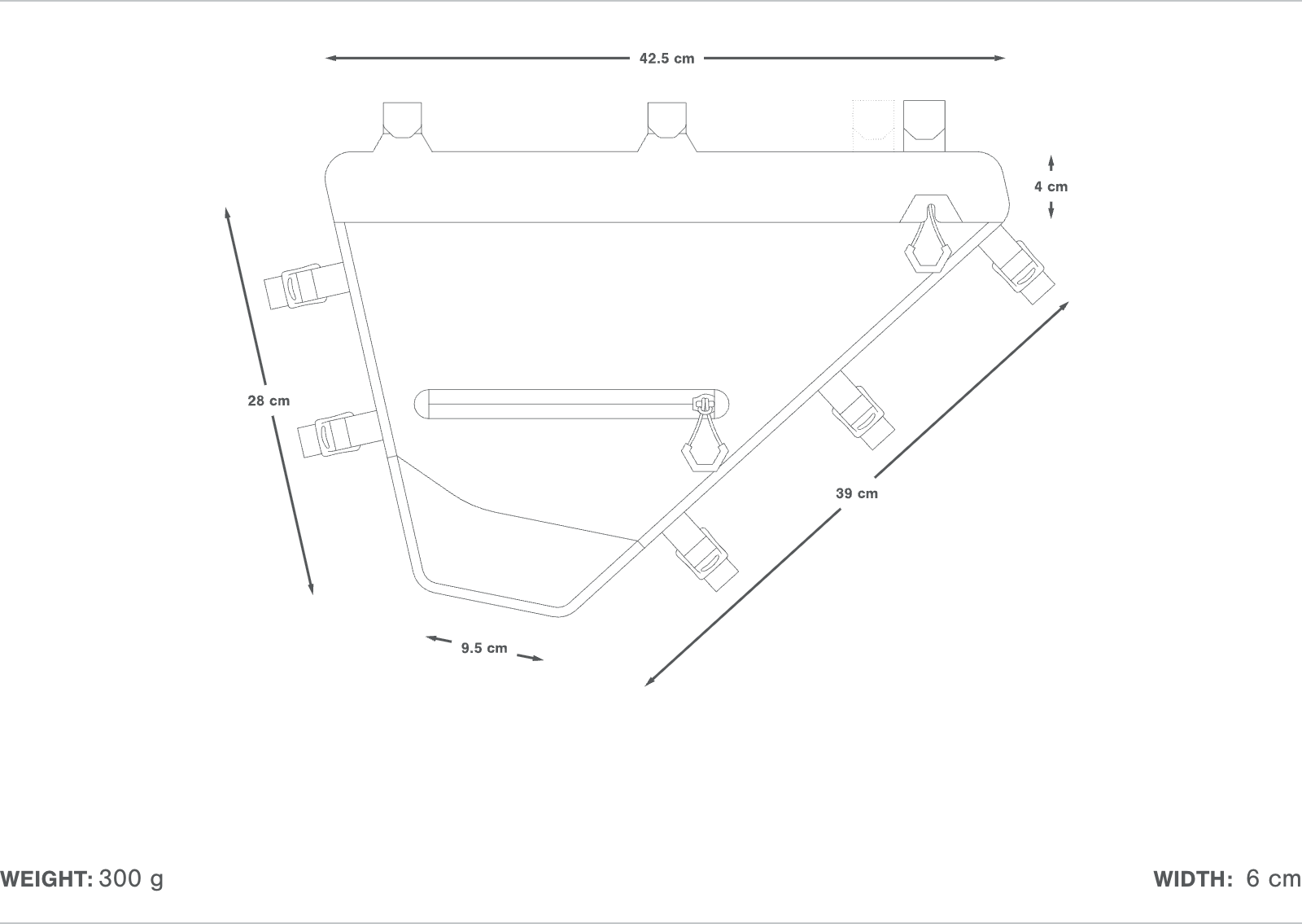 Apidura Expedition Full Frame Pack runkolaukku 6L