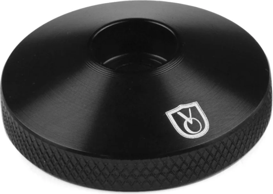 Velo Orange Knurled top cap - black Fekete