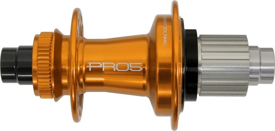 Hope Pro 5, 12x142mm, J-bend, center lock, Shimano HG Oranssi