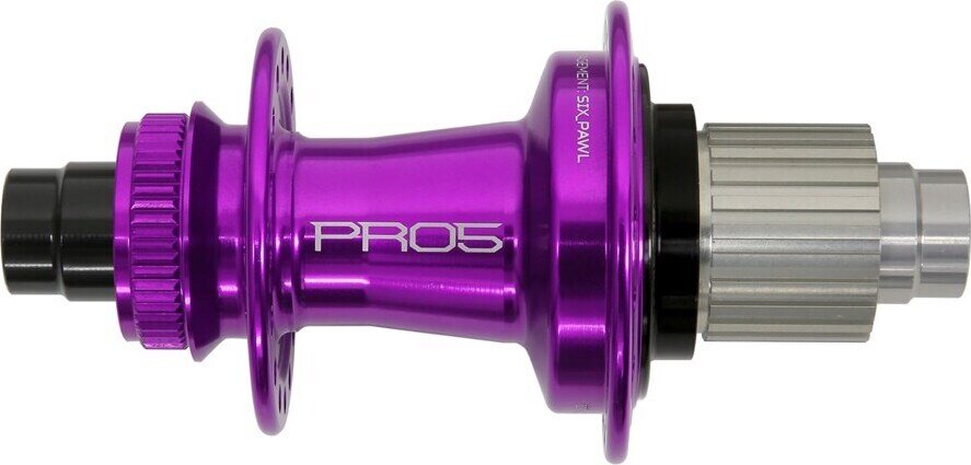 Hope Pro 5, 12x142mm, J-bend, center lock, Shimano HG Violetti