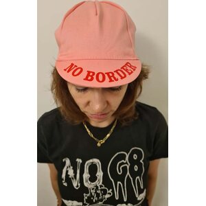 Black Spoke Collective - No border, No nation pyöräilylippis, vintage pinkki