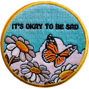 Retro Grade Supply It's okay to be sad kangasmerkki