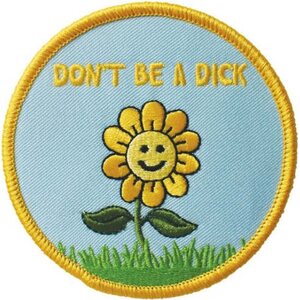 Retro Grade Supply Don't be dick kangasmerkki