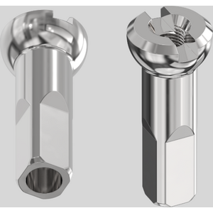 Sapim Polyax-nippelit, 14g, 14mm, messinki
